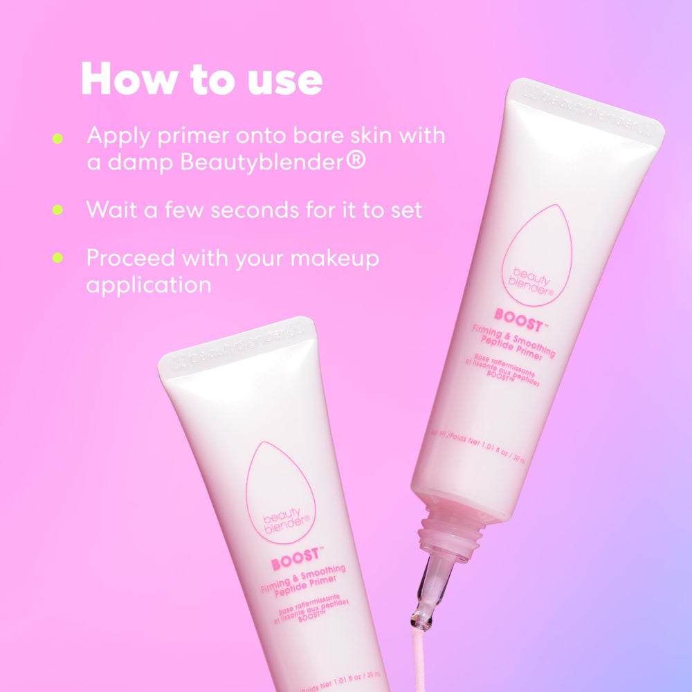 Beautyblender Boost hydratation continue pour une peau lumineuse.