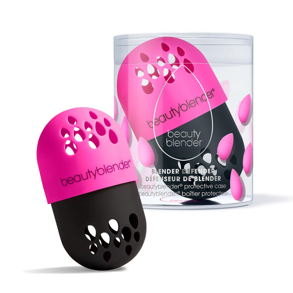 Beautyblender Defender étui ventilé favorise l'hygiène et le séchage rapide lors des déplacements.