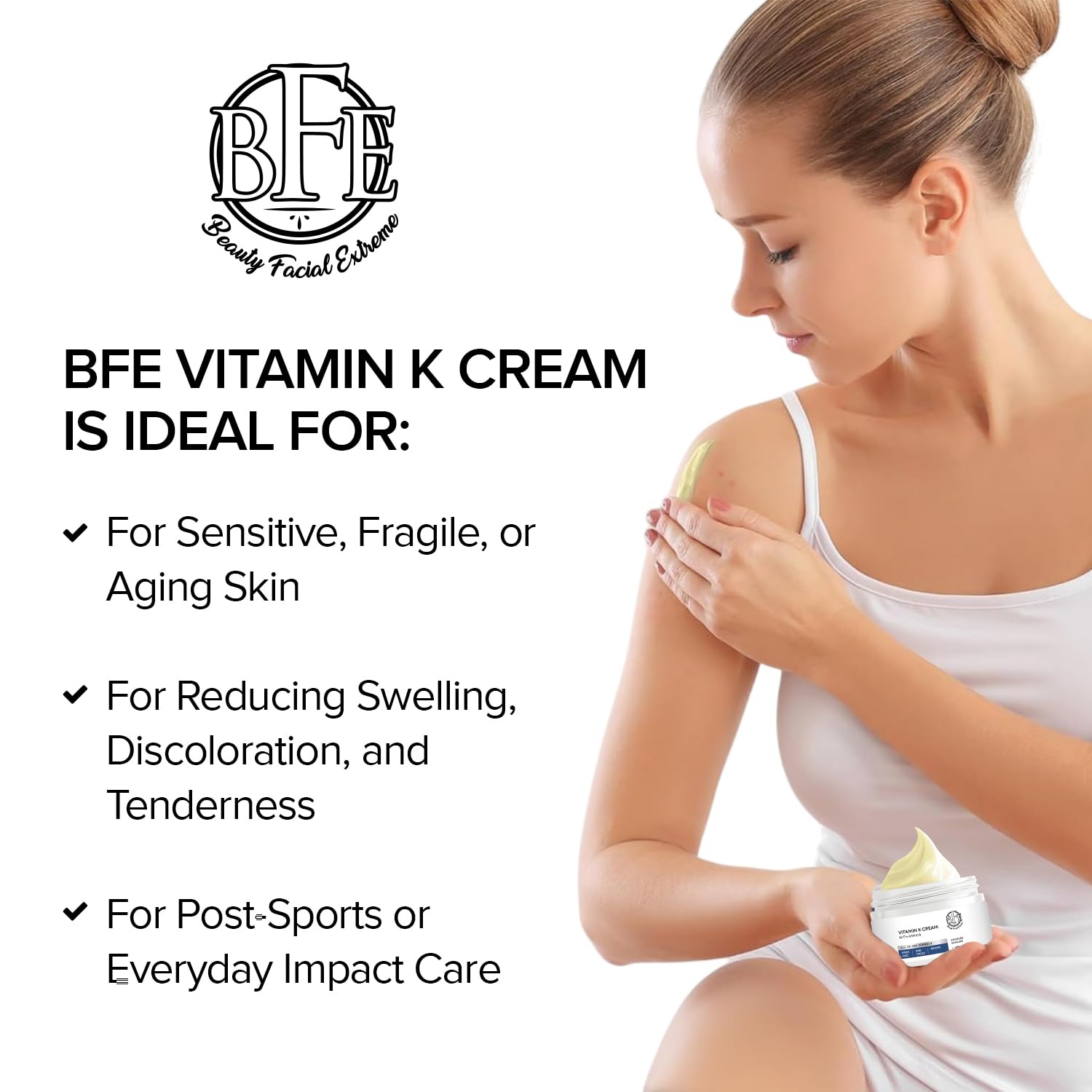 Beauty Facial Extreme Vitamin K crème – hydratation et confort immédiats après application.