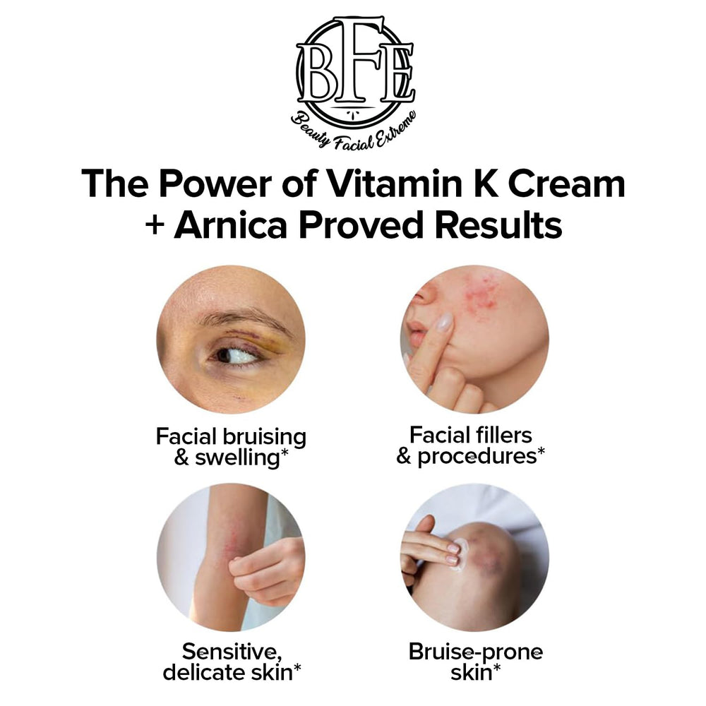 Beauty Facial Extreme Vitamin K crème – texture riche sur la peau.