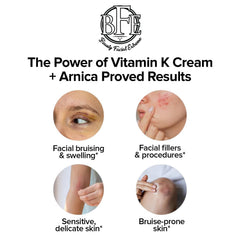 Beauty Facial Extreme Vitamin K crème – texture riche sur la peau.