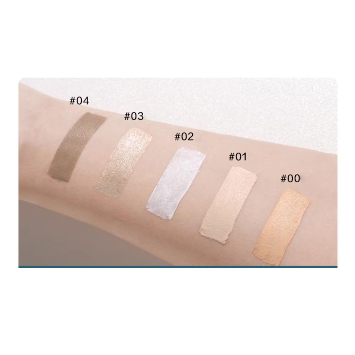 BeautyMall Nuancier Y00 sur peau claire, swatch facile à estomper.