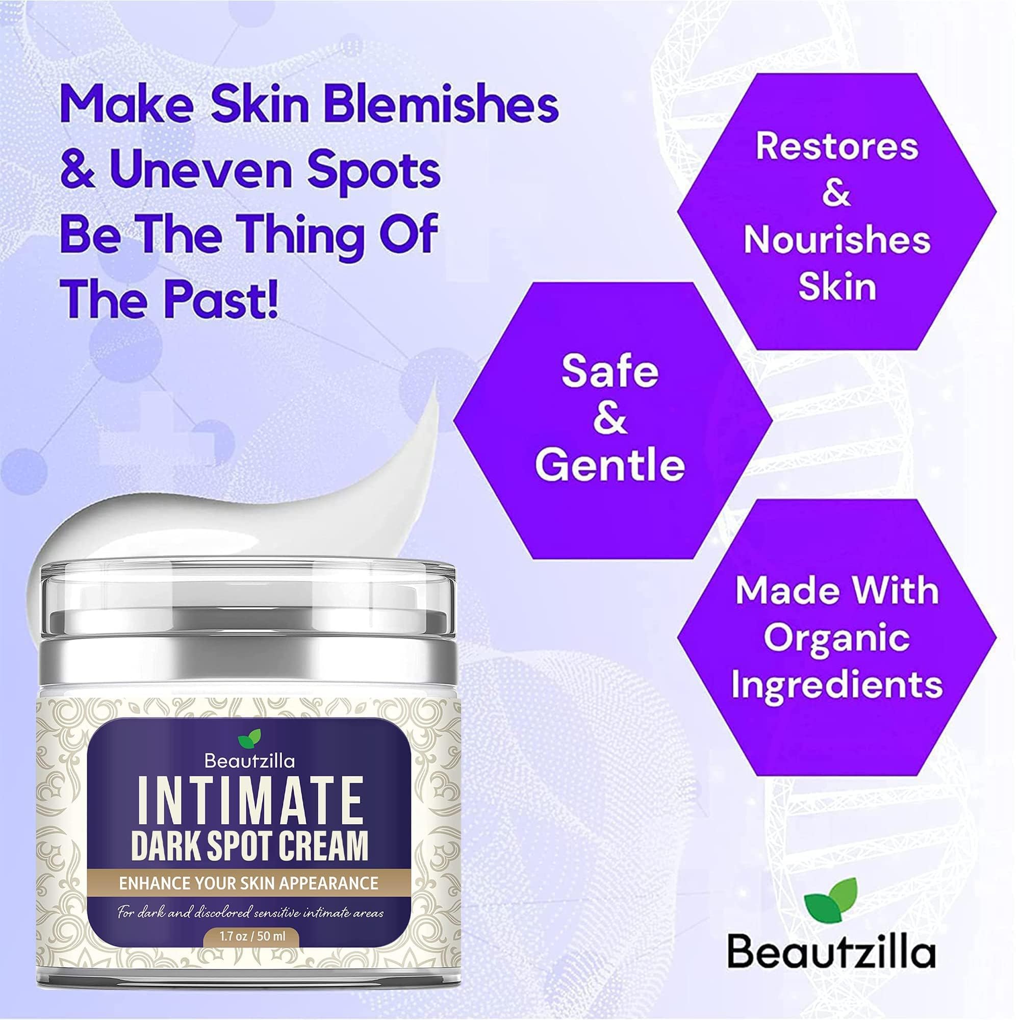 Beautzilla crème-zone-intime – texture crème qui nourrit et protège la peau.