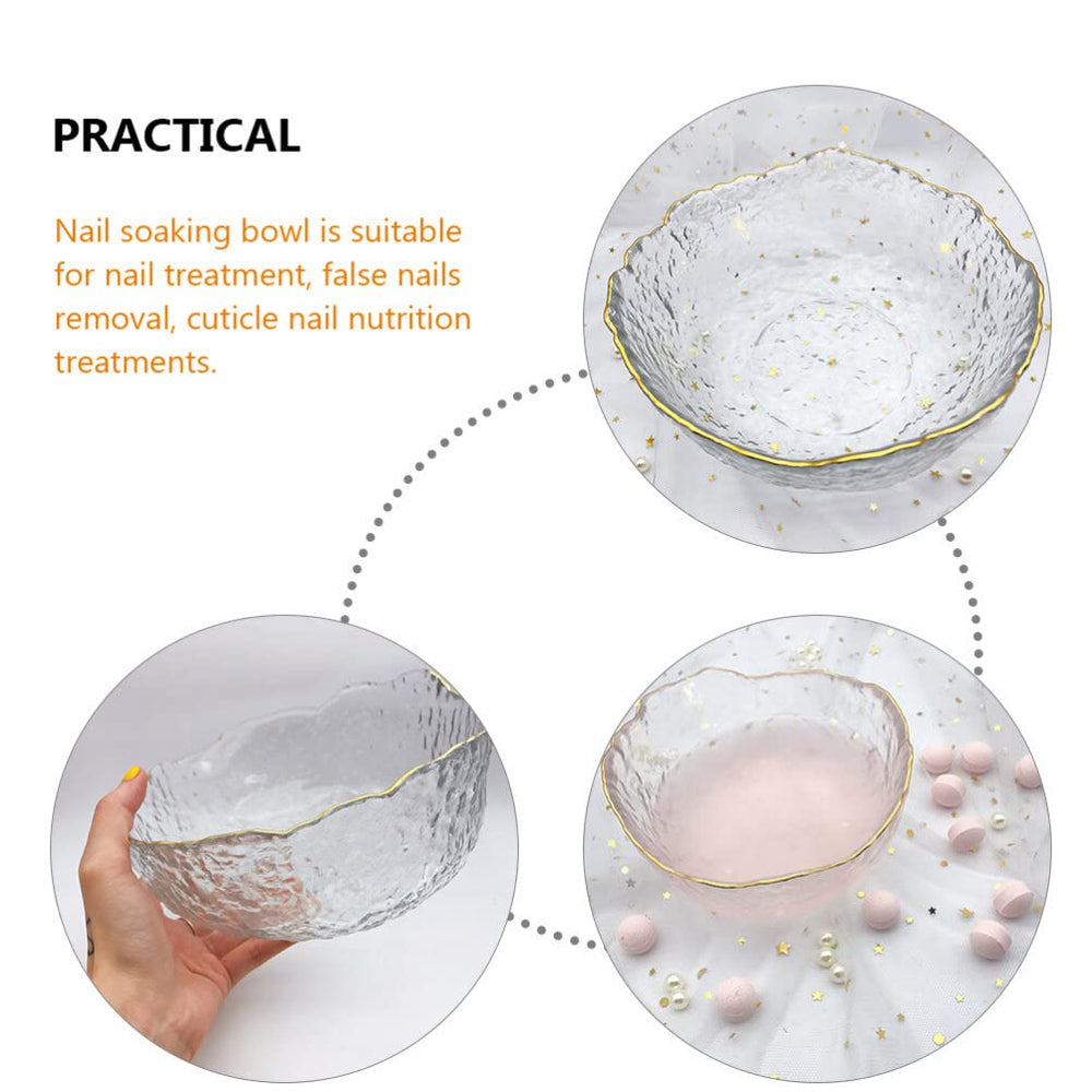 Beavorty bol pédicure en verre, idéal pour préparer les ongles.