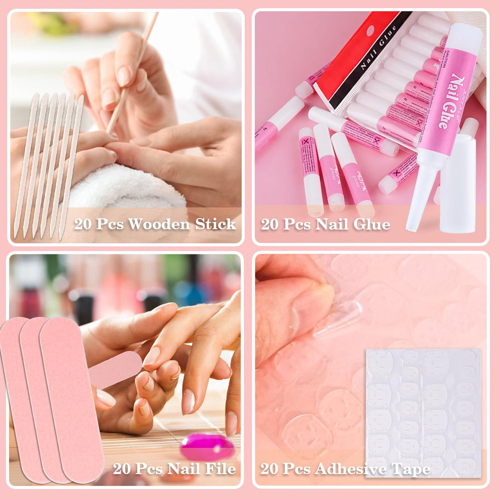 Cartes instructions Bebbtiy guidant l'application et le retrait des ongles.