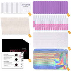 Kit d outils pour ongles prêt à poser Bebbtiy, préparation rapide et efficace.
