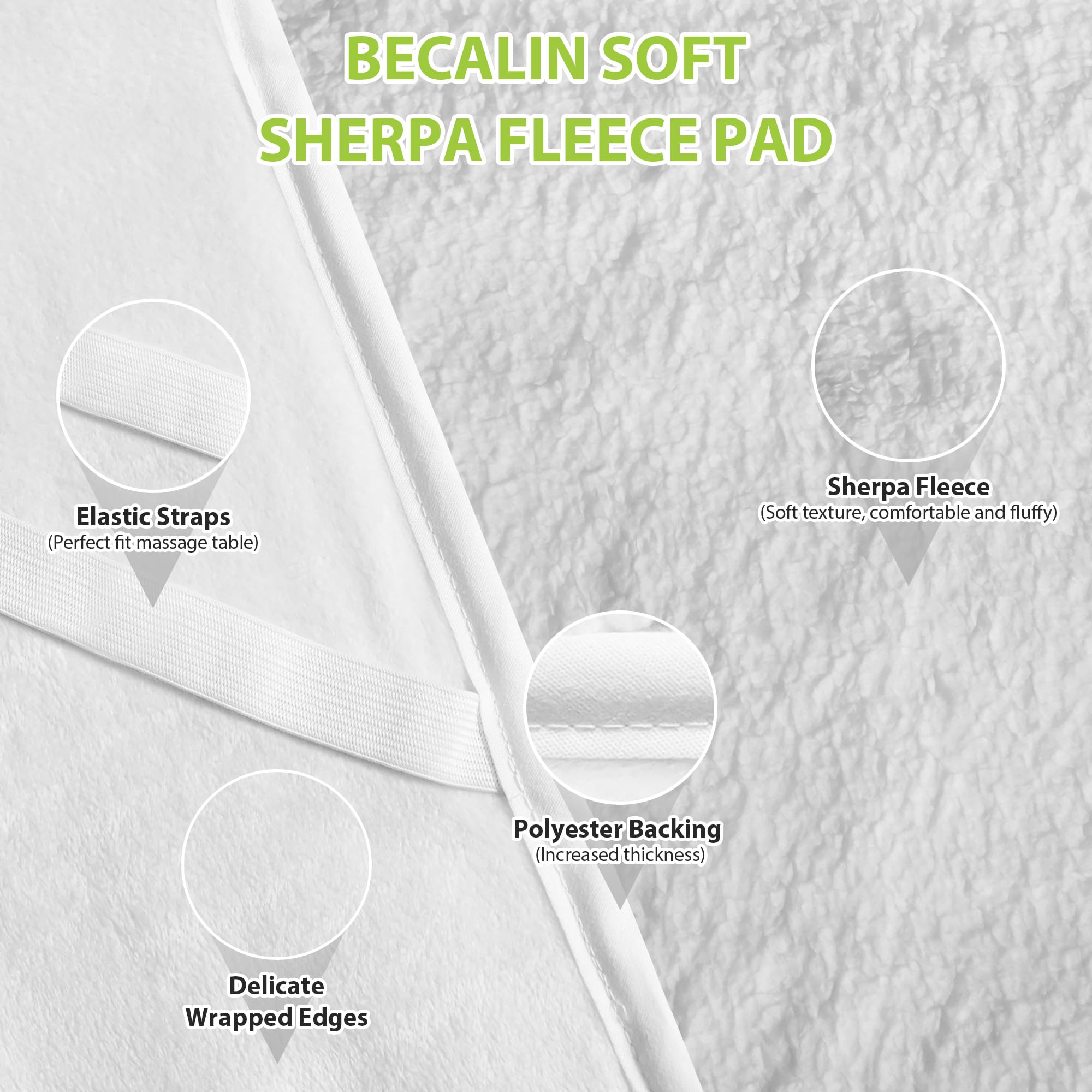 BECALIN bandes elastiques aux quatre coins, maintien stable sur la table.