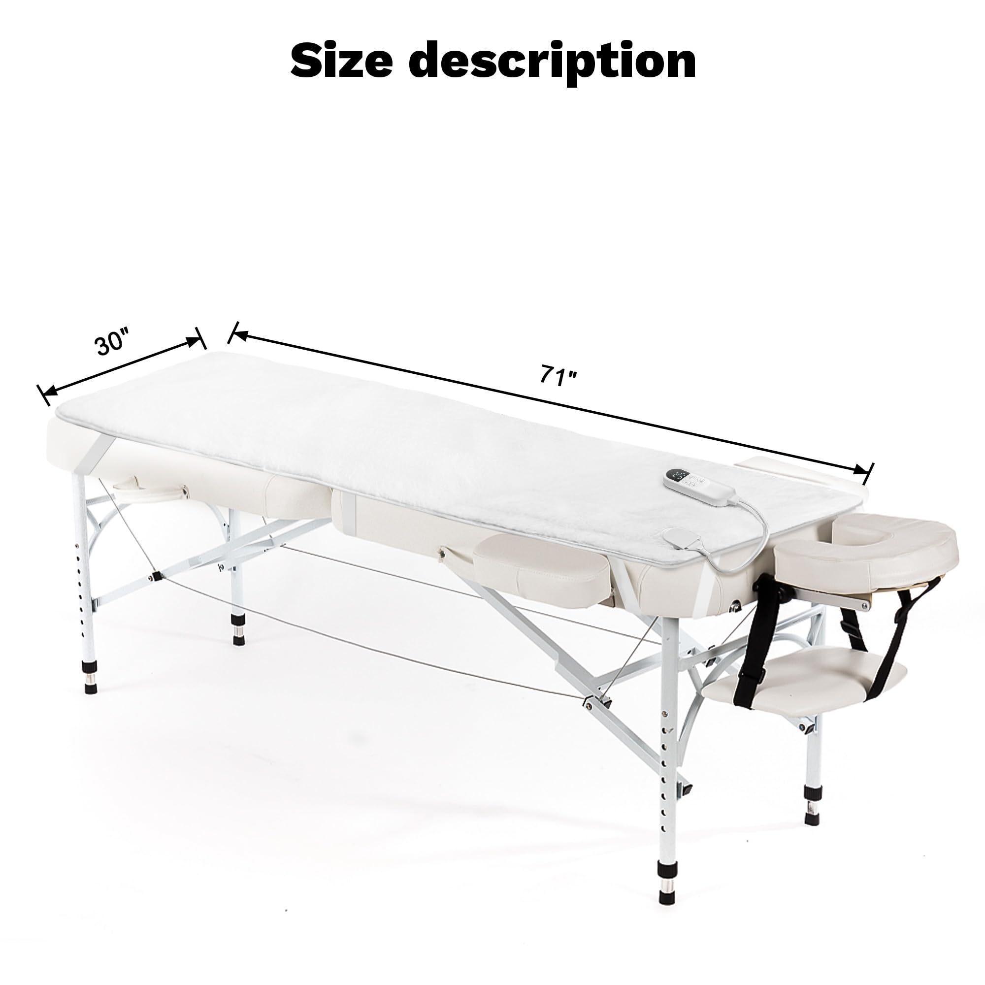 BECALIN - dimension standard 30x71 pouces pour tables de massage