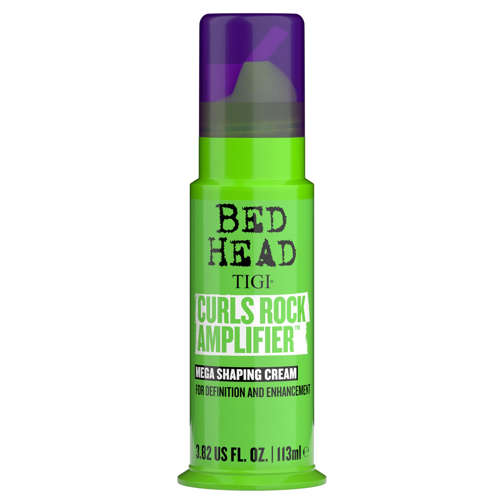 Bed Head Curls Rock Amplifier: bouteille du soin, boucles nettement définies et tenues longues.
