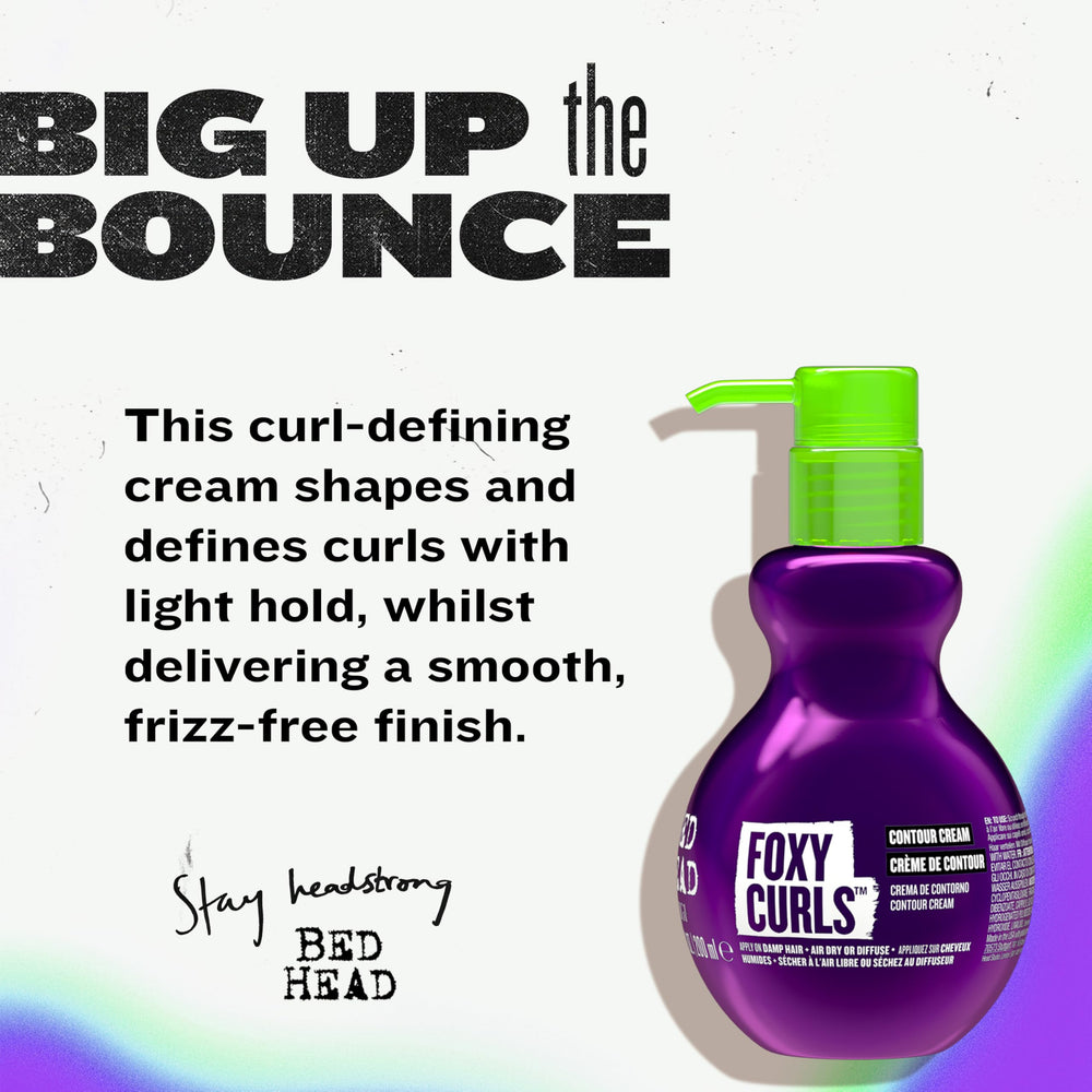 Bed Head Foxy Curls Contour Cream – texture onctueuse pour boucles brillantes et sans frisottis