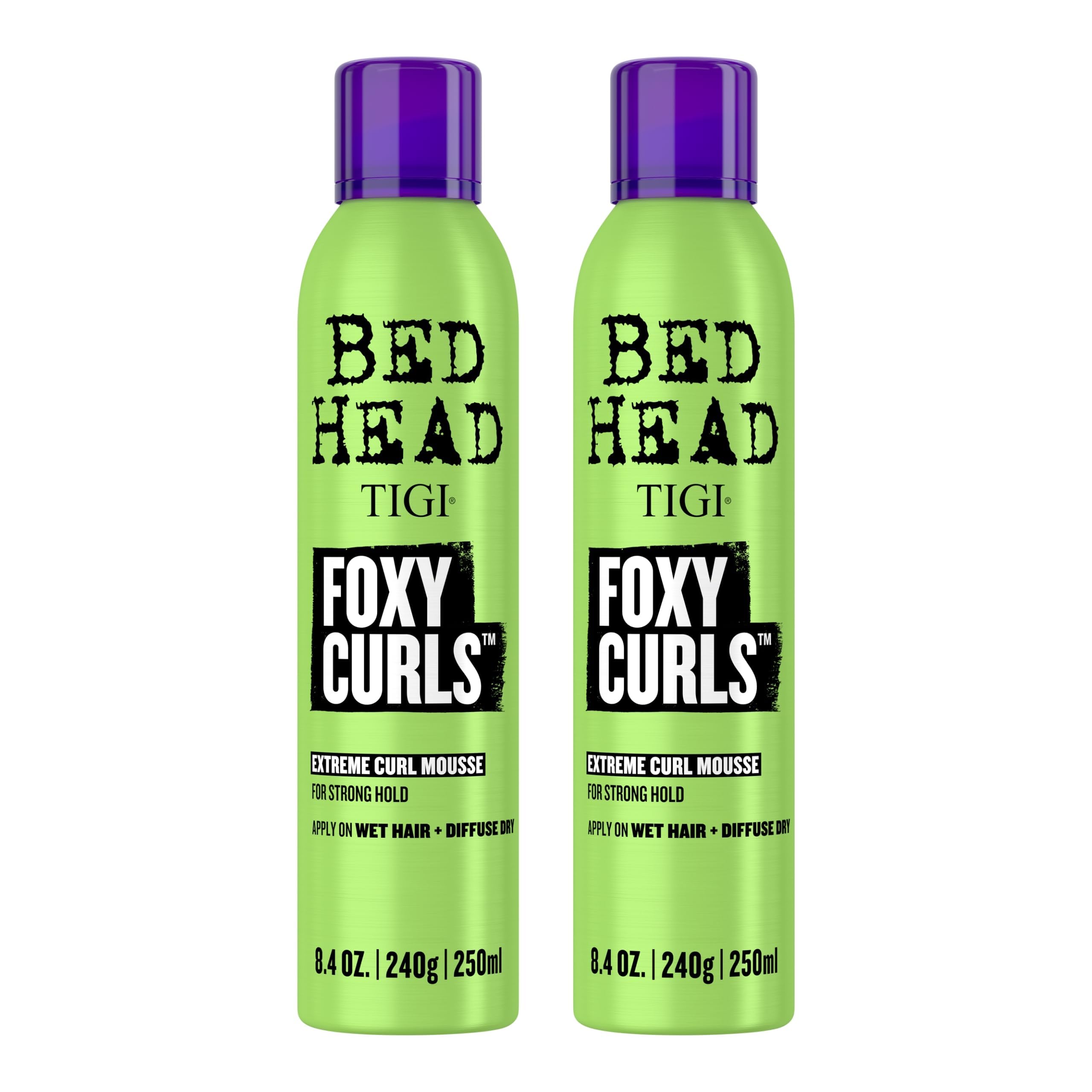 Bed Head Foxy Curls Mousse sur bouteille, anti-frizz pour boucles plus maîtrisées