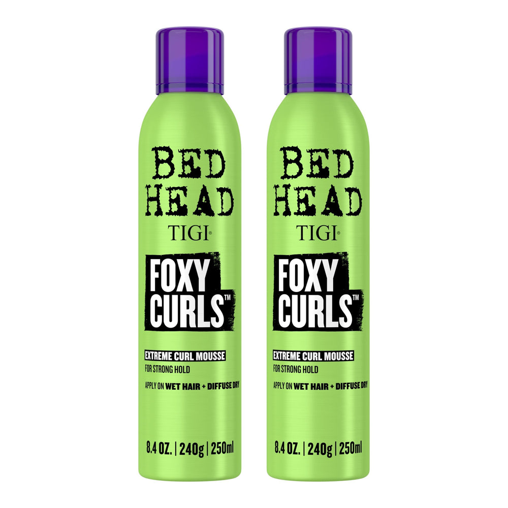 Bed Head Foxy Curls Mousse sur bouteille, anti-frizz pour boucles plus maîtrisées