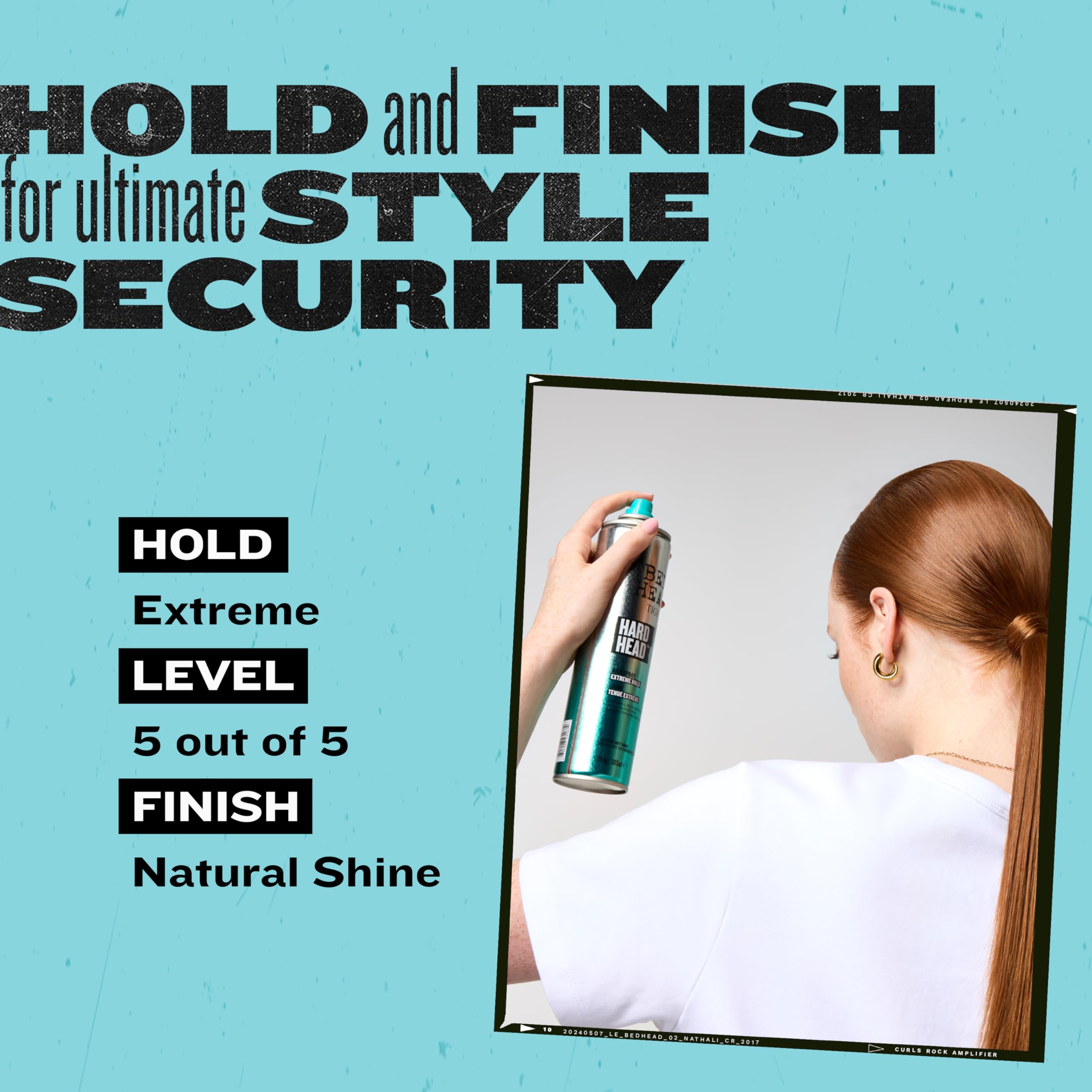 Professional-grade Bed Head Hard Head packaging for versatile looks.