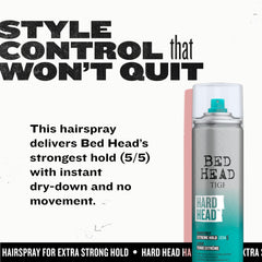 Bed Head Hard Head Spray, outil de coiffage professionnel pour un style précis.