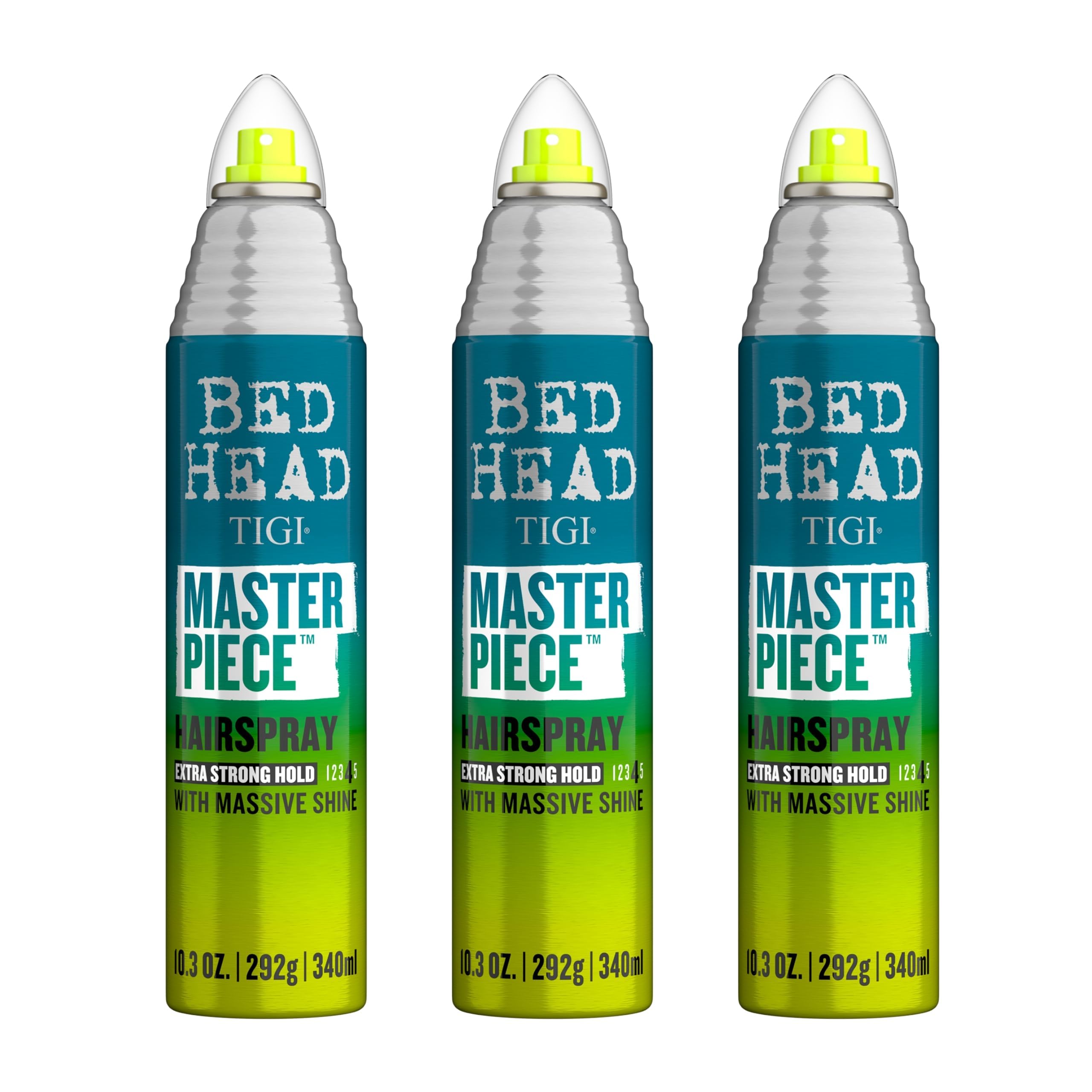 Bed Head Masterpiece : flacon prêt à l’emploi pour une tenue longue durée.