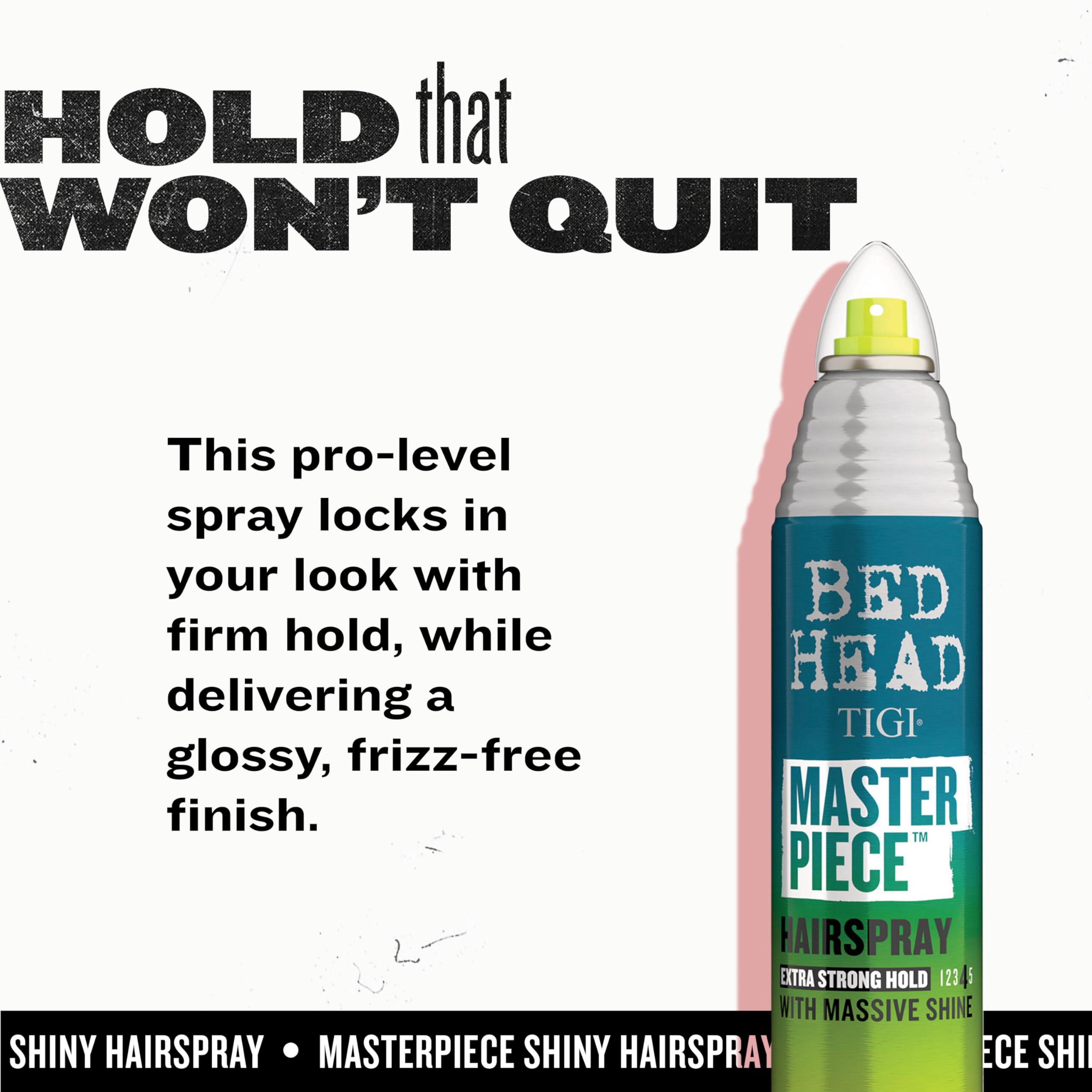 Bed Head Masterpiece : polyvalence de coiffage pour looks audacieux ou élégants.