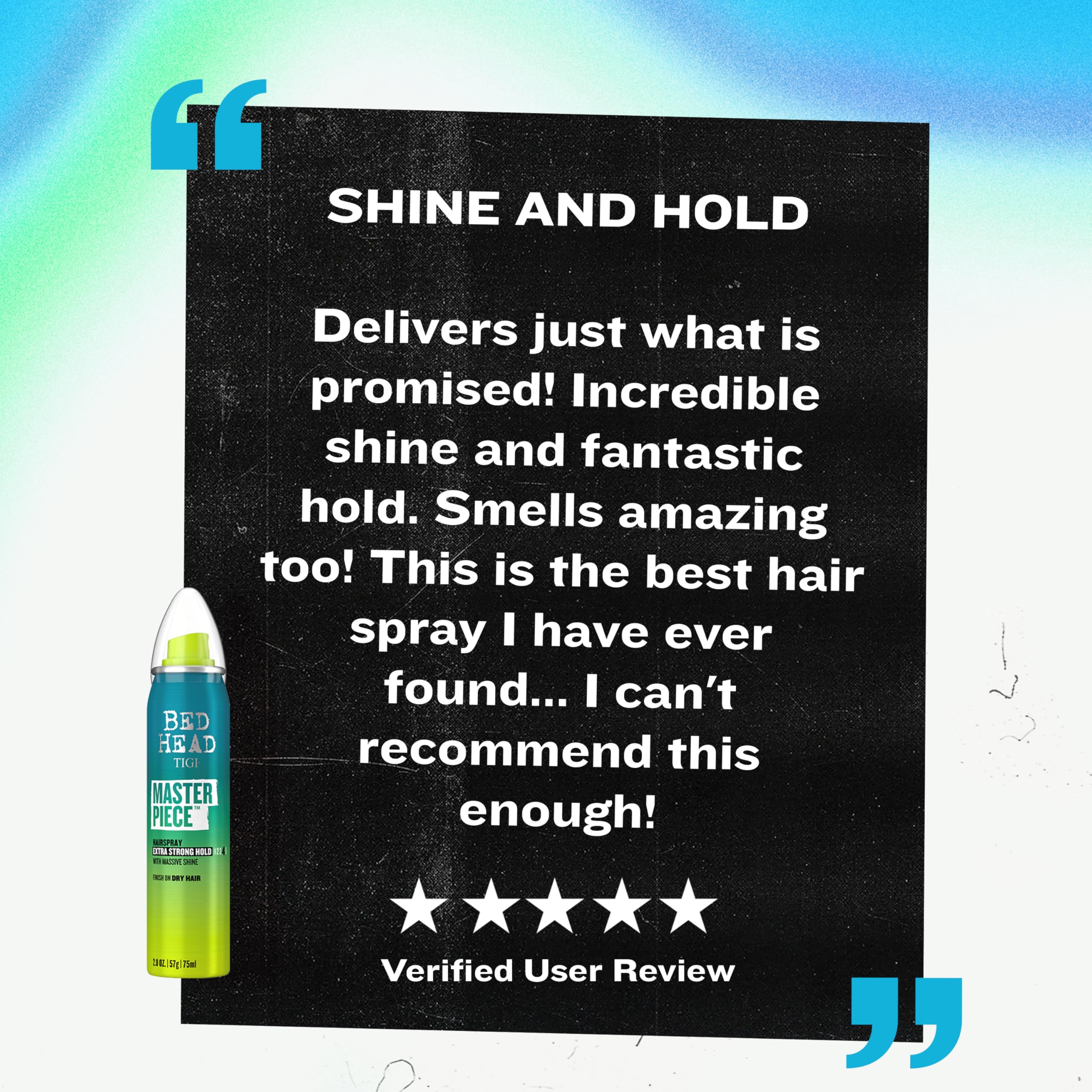 Bed Head Masterpiece usage quotidien pour une coiffure polyvalente et glamour.