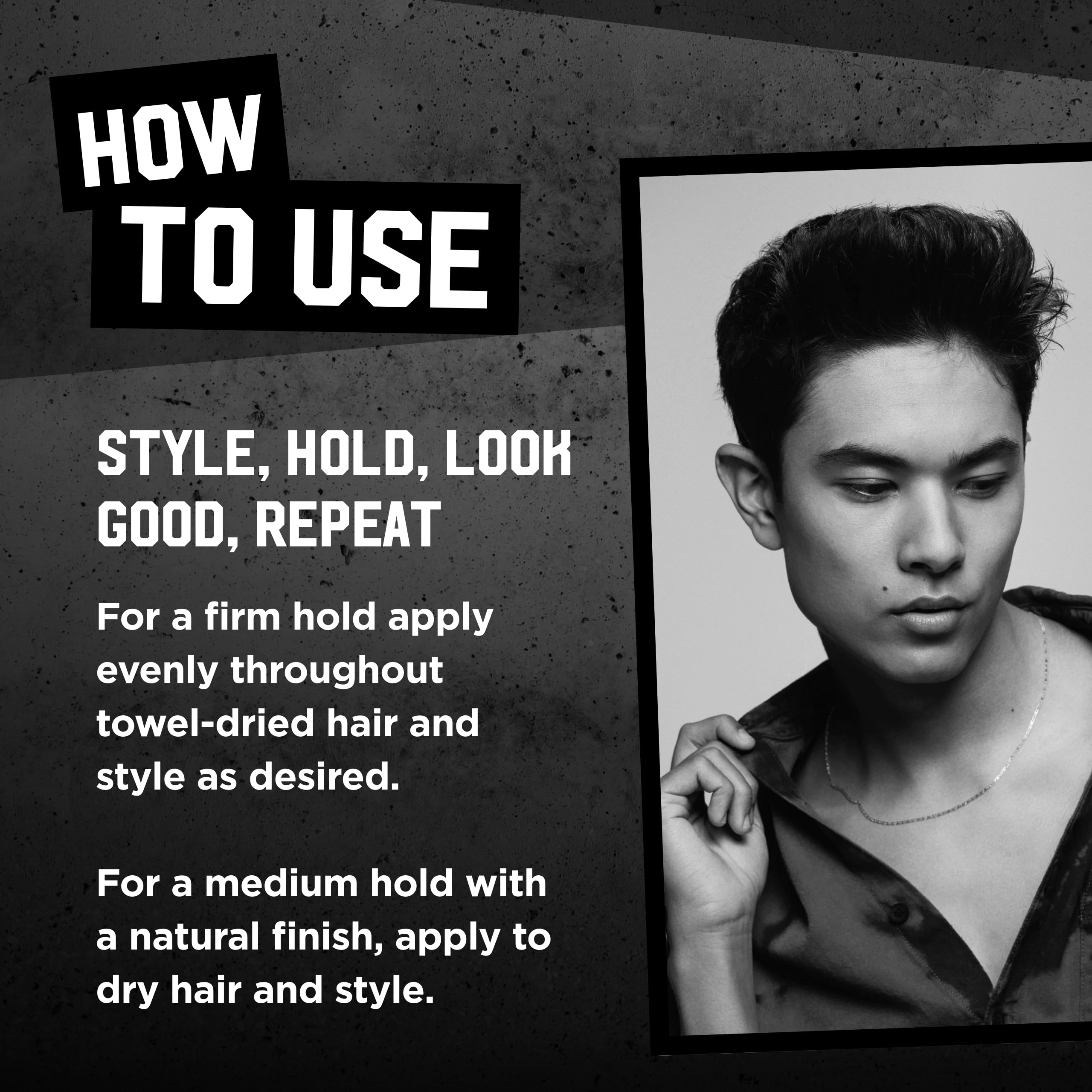 Bed Head Pâte Texture Homme application sur cheveux humides facilite le modelage et le contrôle