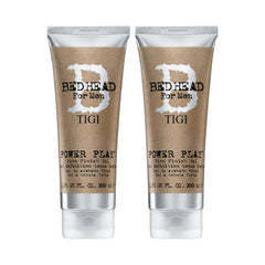 Bed Head Power Play Gel pour hommes, bouteille, maintien ferme et brillance durable.