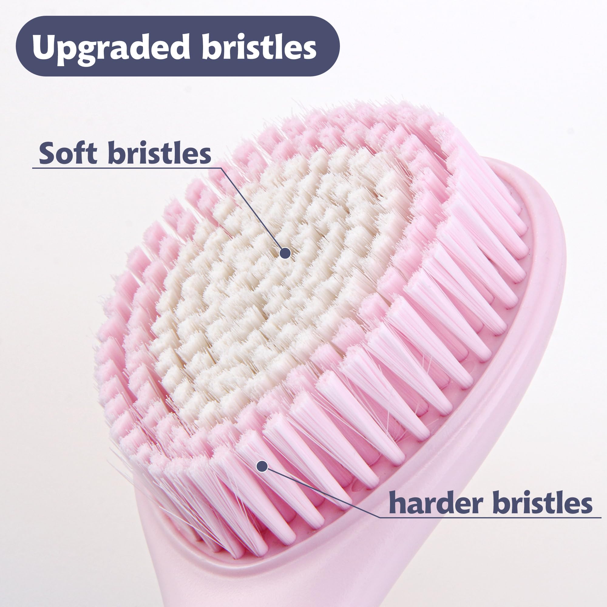 BEDELITE brosse-douche poils doux pour exfolier en douceur.