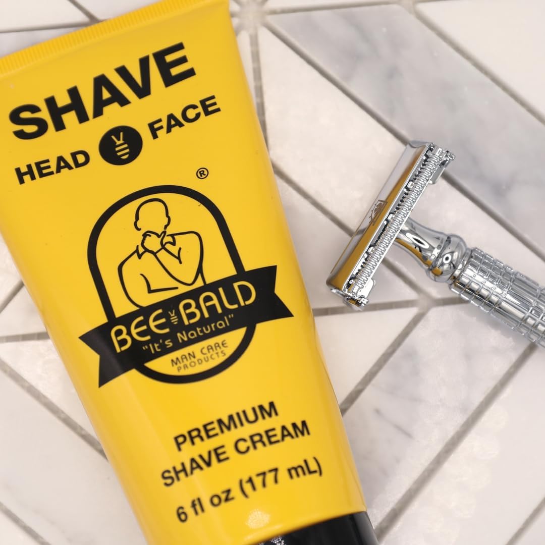 Bee Bald Crème Rasage – peau hydratée après rasage