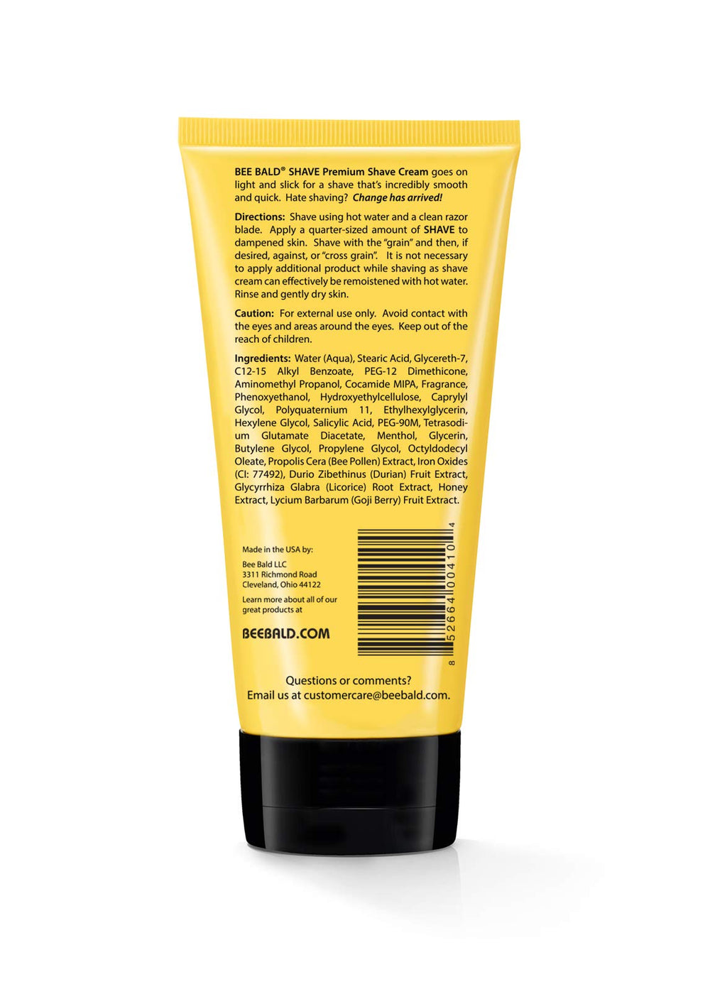 Bee Bald Crème Rasage – application rapide et soin ciblé visage et tête