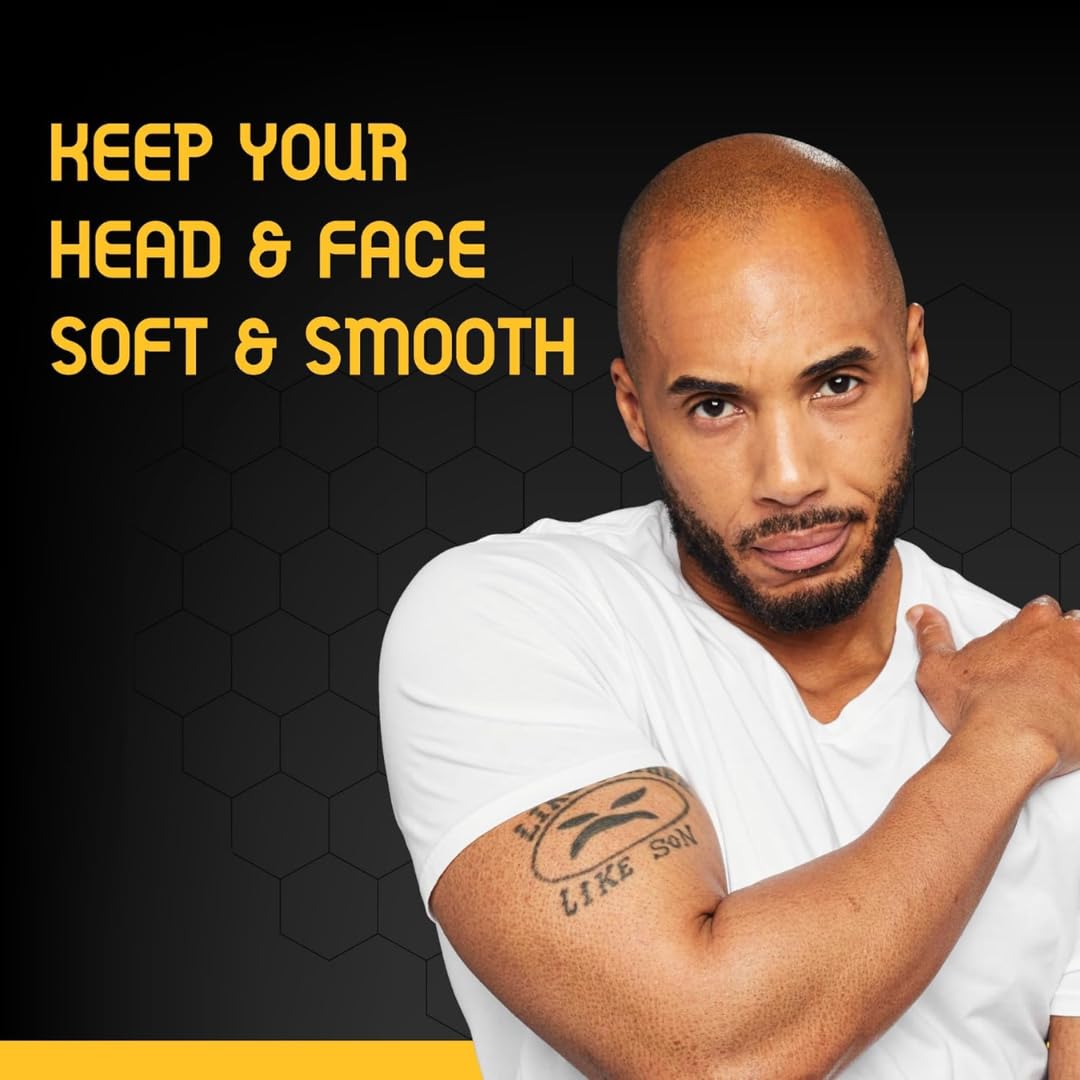 Bee Bald routine visage et cuir chevelu, confort tout au long de la journée.