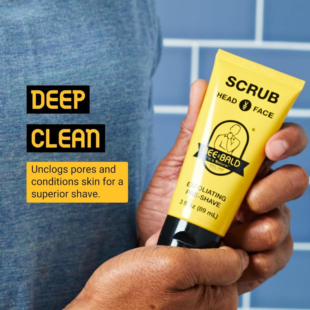 Bee Bald SCRUB nettoyage profond des pores pour réduire les impuretés.