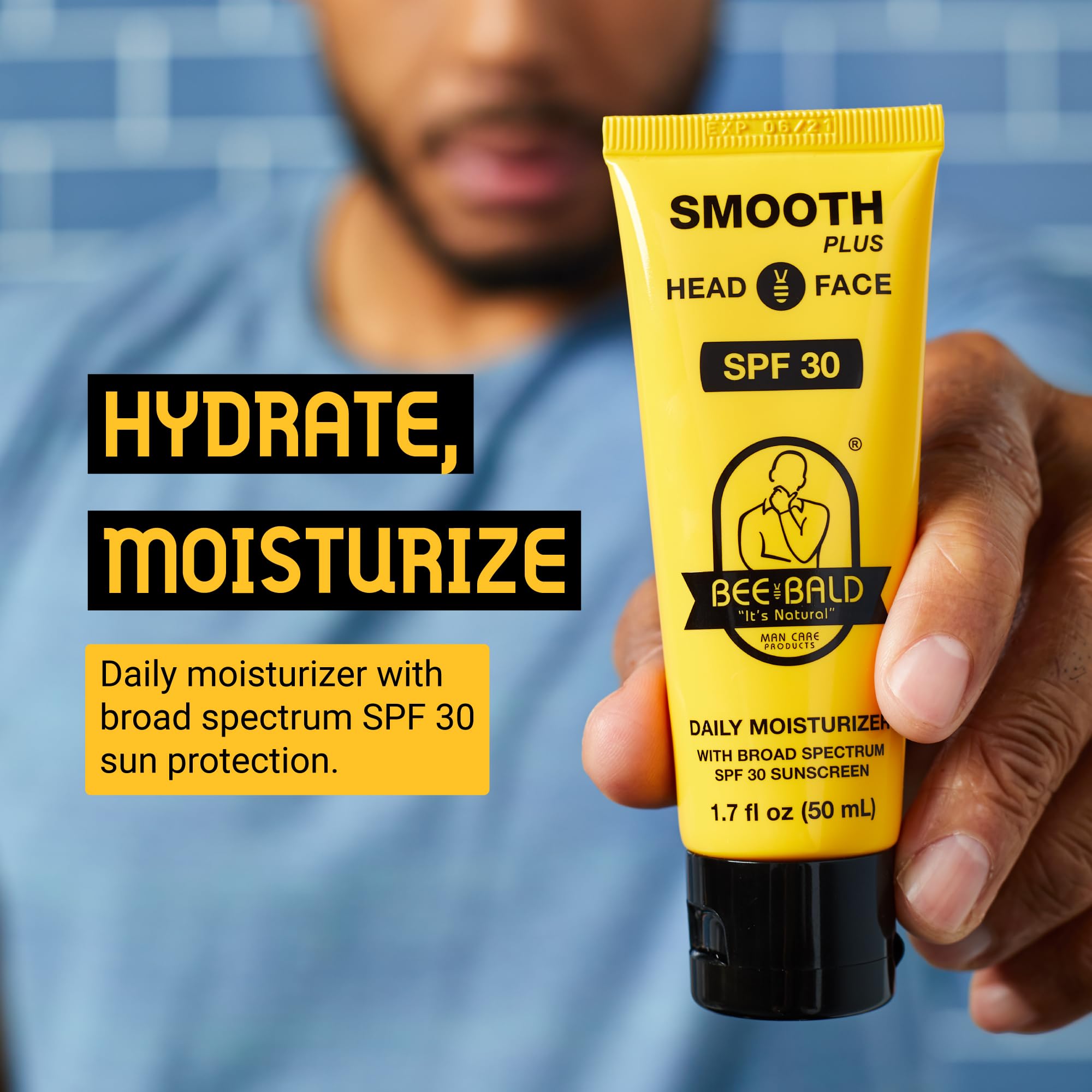 Bee Bald Smooth Plus – flacon pratique de 1,7 oz