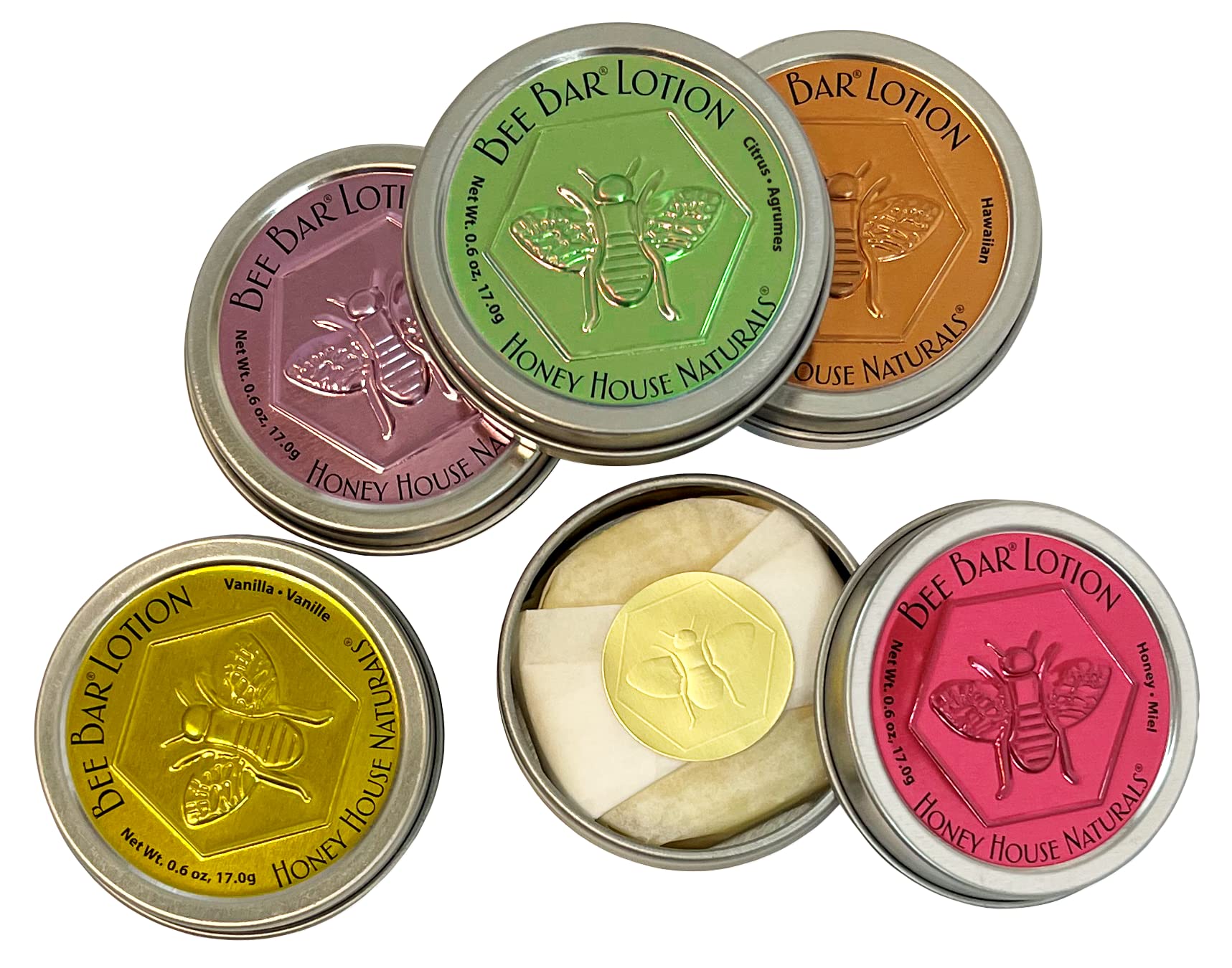 Bee Bar coffret cadeau dans une boîte métallique pratique.
