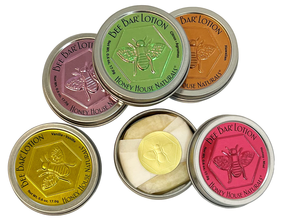 Bee Bar coffret cadeau dans une boîte métallique pratique.