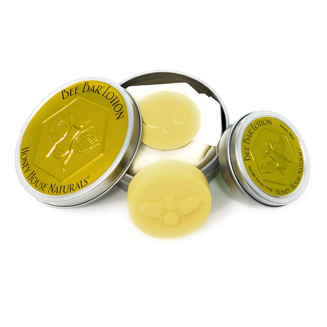 Bee Bar vanille mini-tin: hydratation rapide pour mains sèches.