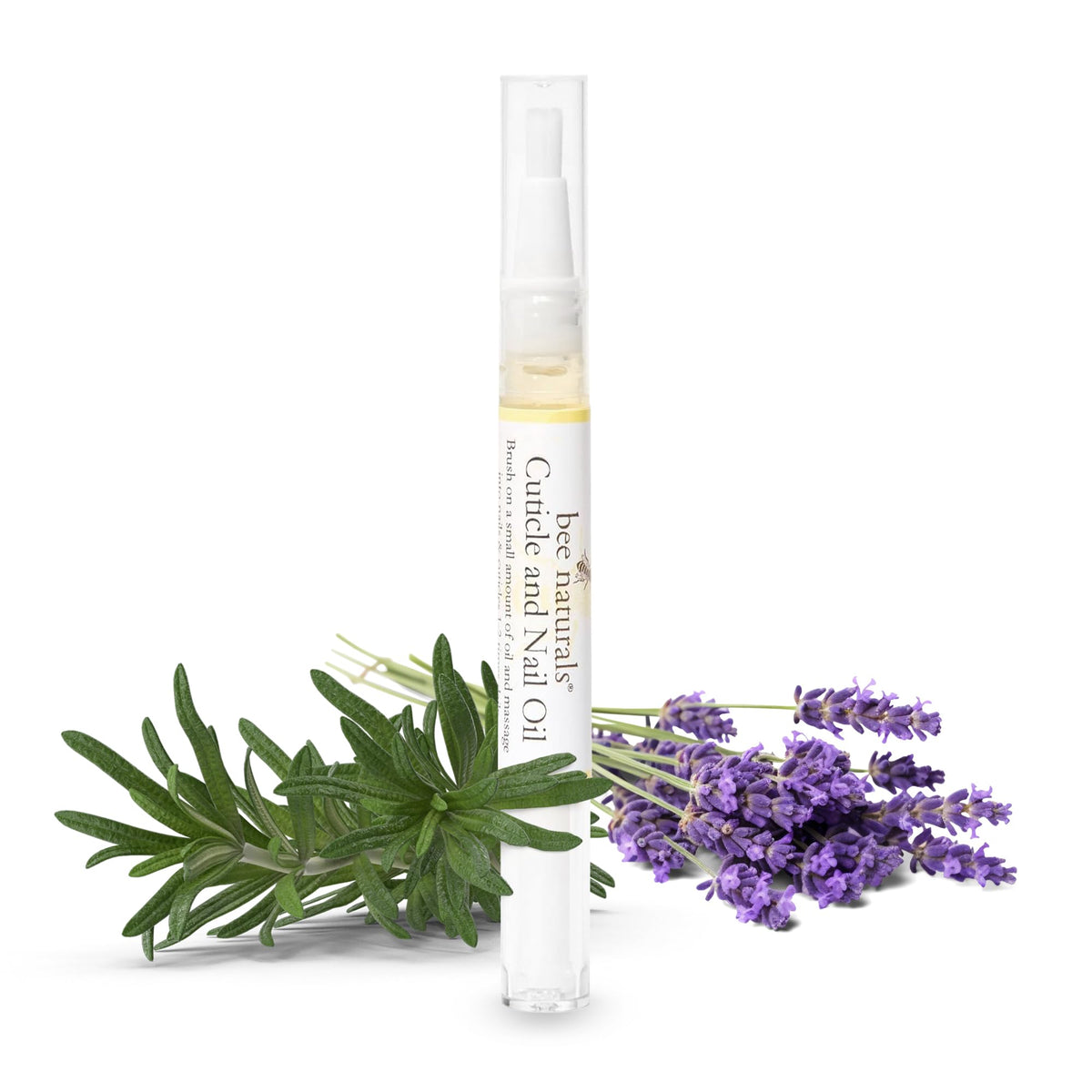 Bee Naturals Stylo huile cuticules compact: soin rapide des cuticules sèches.