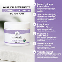 BeeFriendly anti-ride formule naturelle cible les signes de l'âge.