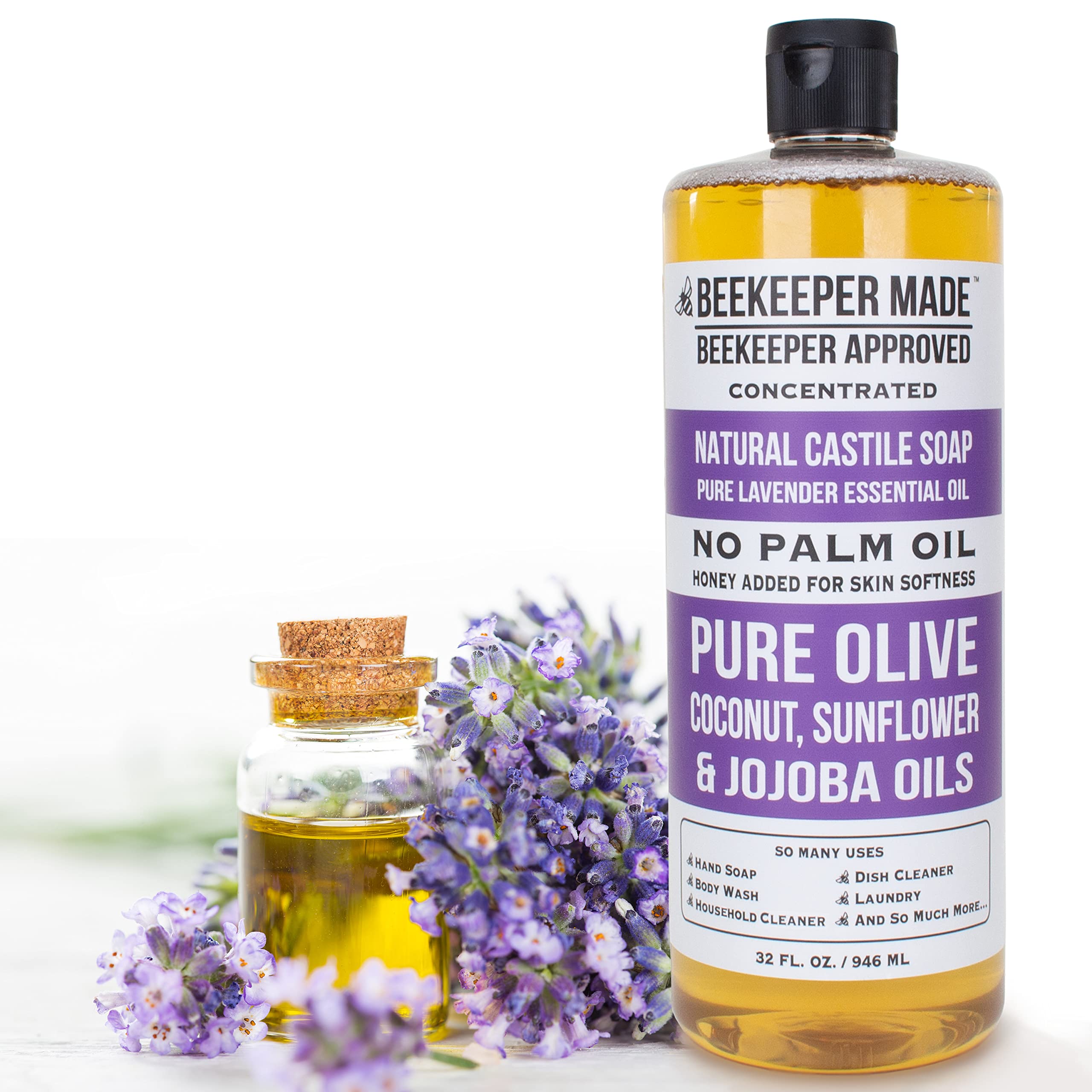 Beessential Castile soap for sensitive skin, gentle daily use