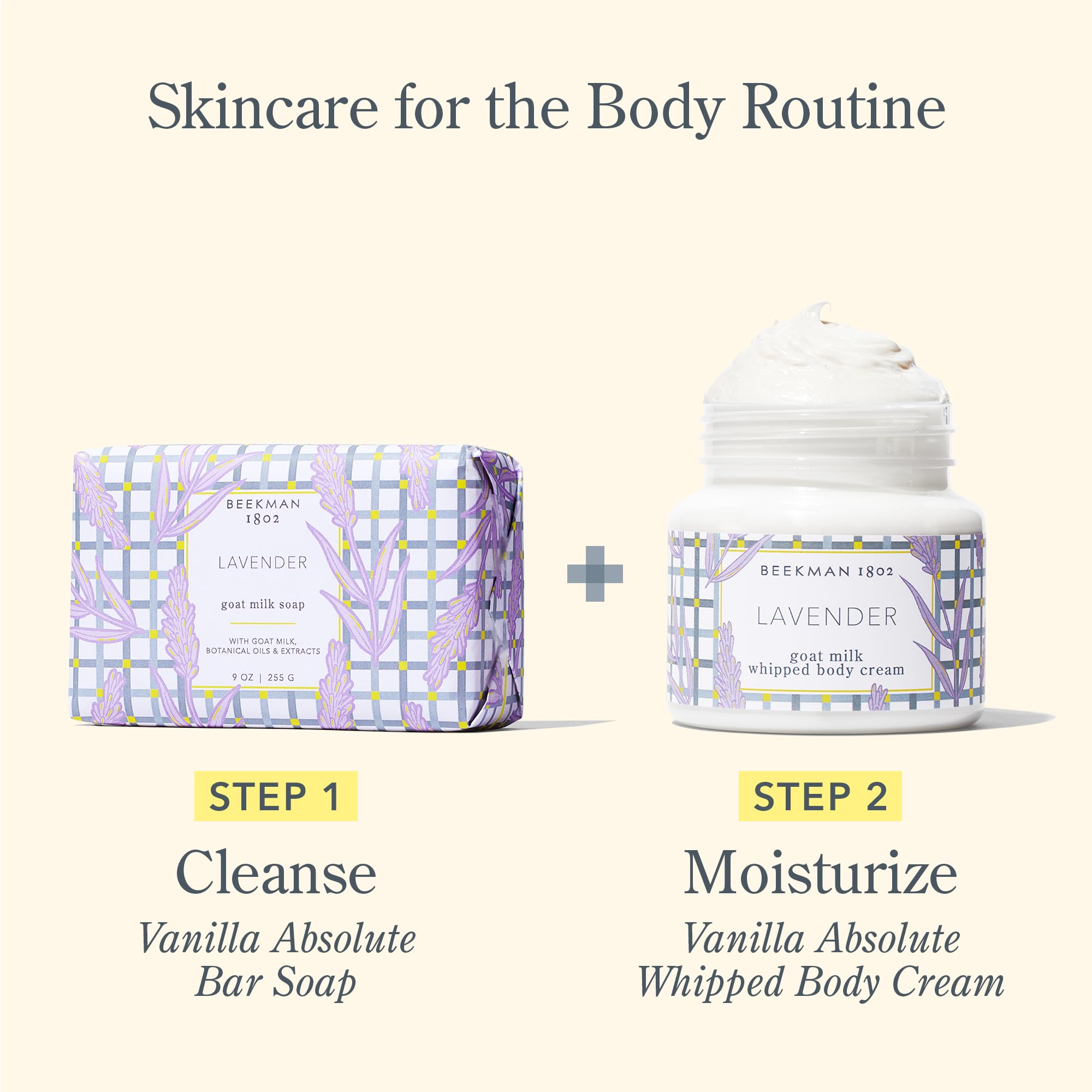 Application mains sur crème Beekman 1802, soin quotidien