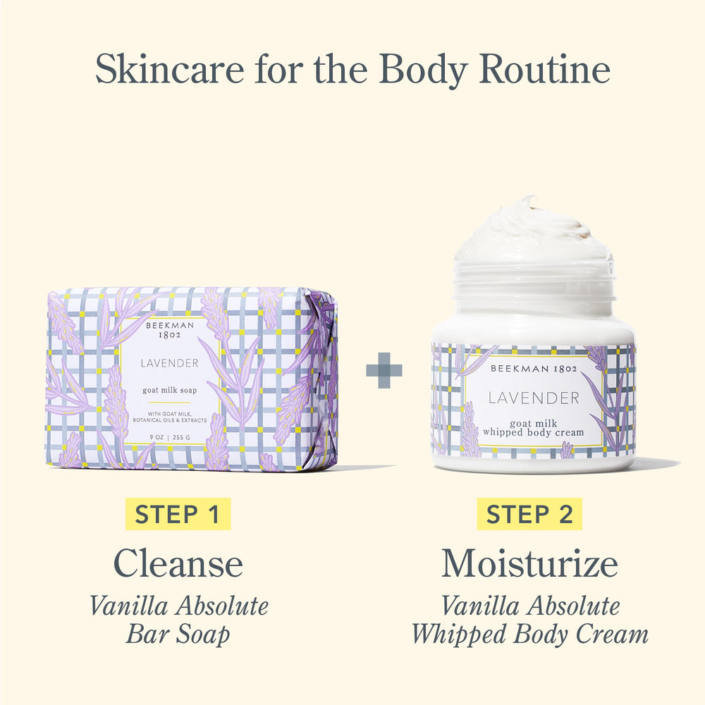 Application mains sur crème Beekman 1802, soin quotidien