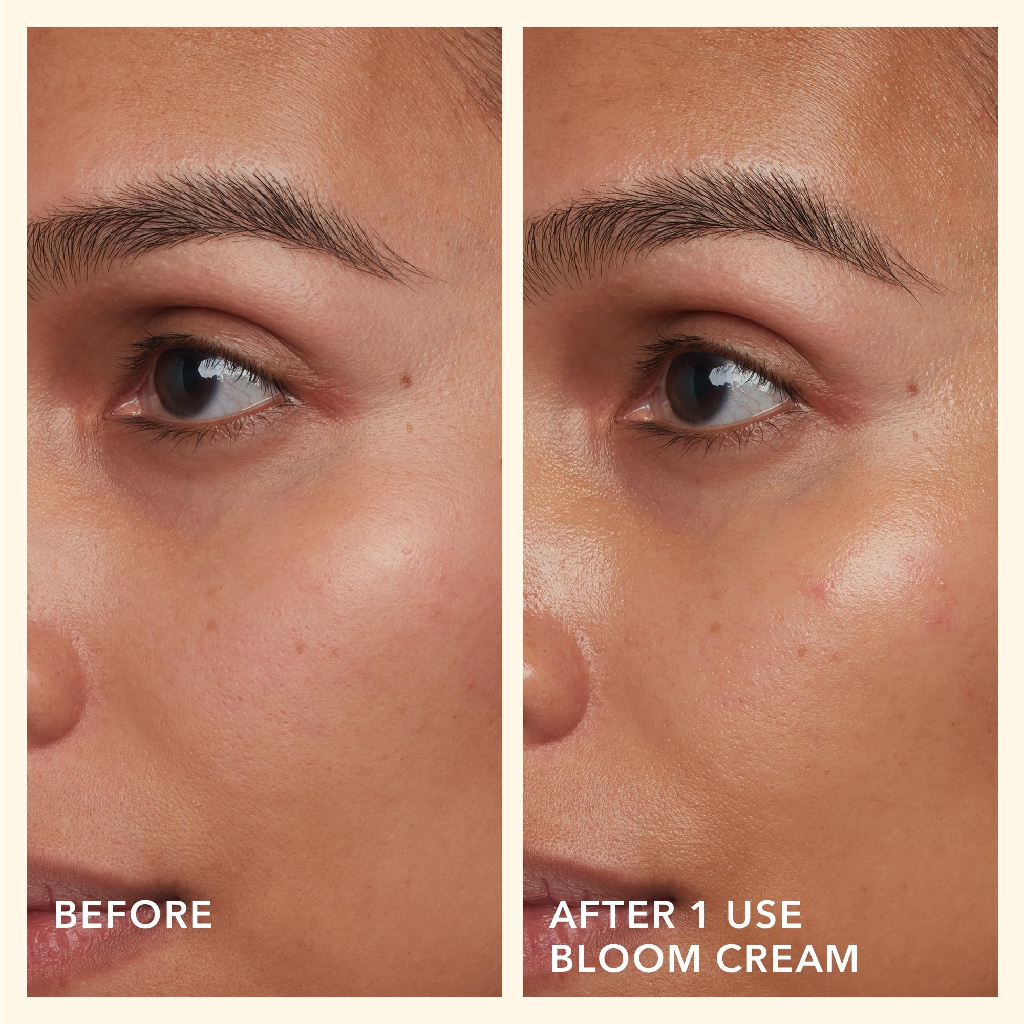 Beekman 1802 Bloom Cream ingredients close-up highlighting goat milk