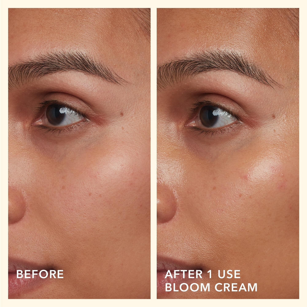 Beekman 1802 Bloom Cream ingredients close-up highlighting goat milk