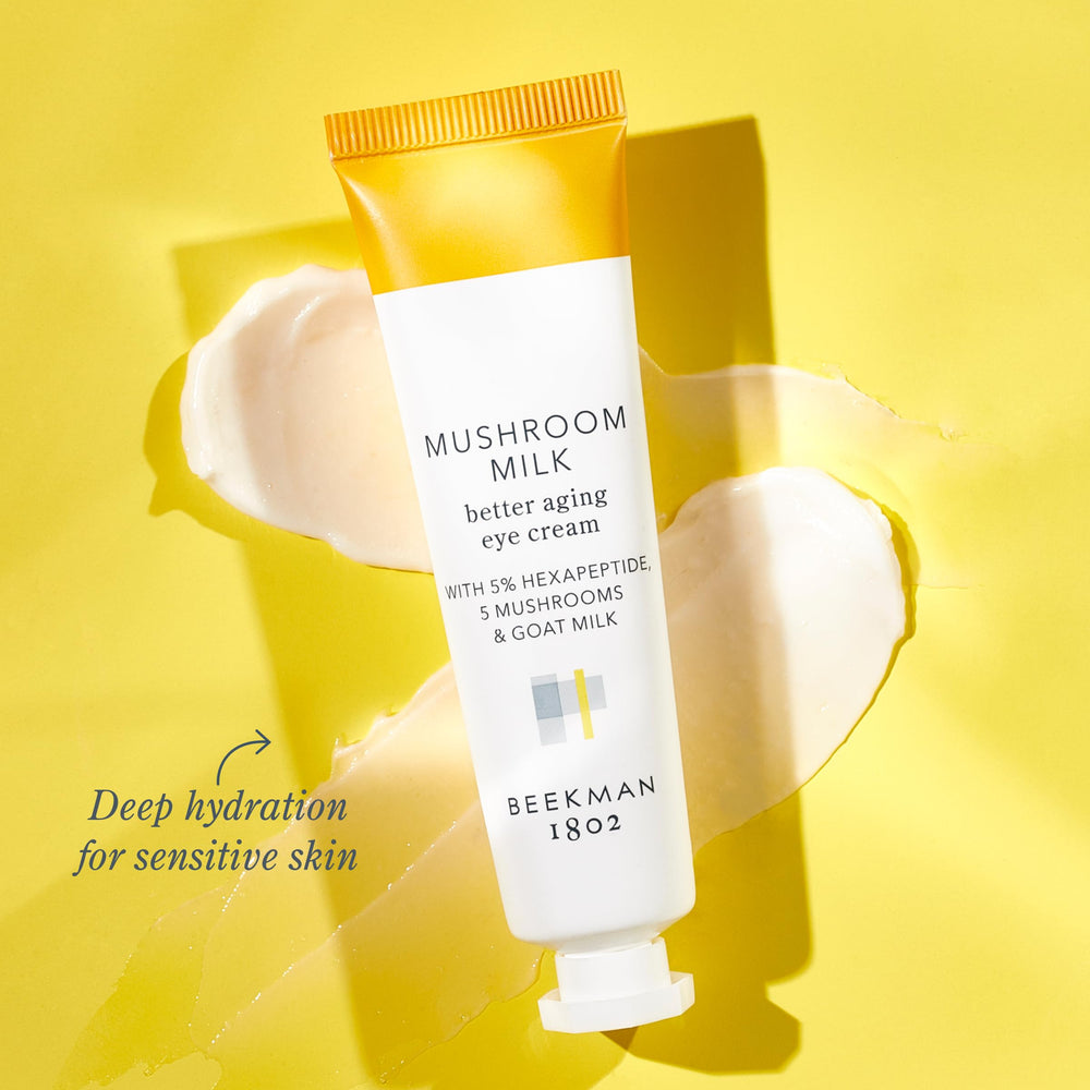 Beekman 1802 Crème Yeux, texture riche pour l’application matin.