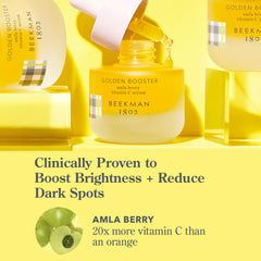 Beekman 1802 Golden Booster Amla Berry Serum – emballage: sans parfum discret et élégant.