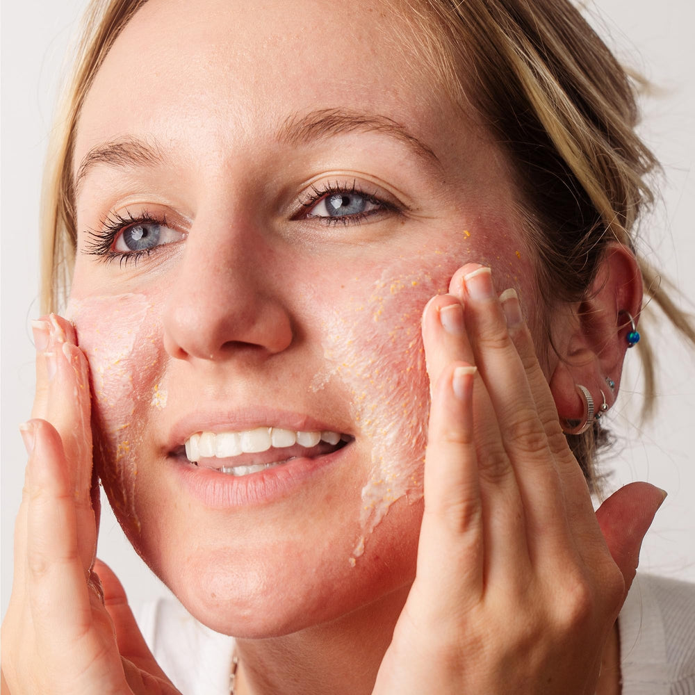 Beekman 1802 gommage visage packaging sans toxines et sans allergènes