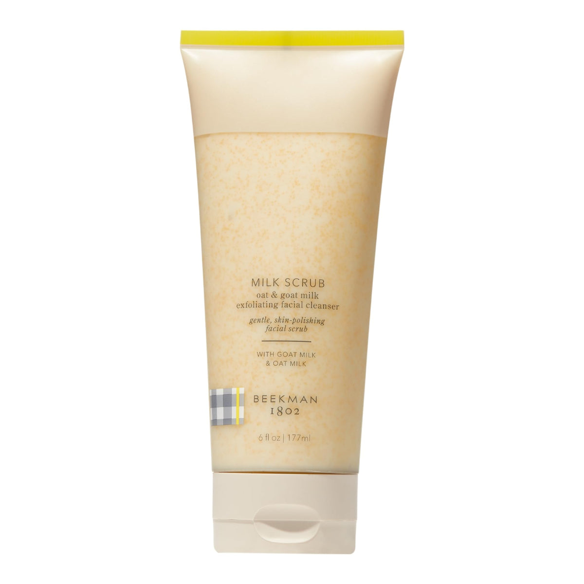 Beekman 1802 gommage visage lait avoine et lait chevre, soin doux et polissant