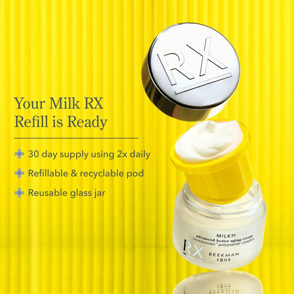Ingrédients Renexosome et protéines de lait, Beekman 1802 pour fermeté potentielle.