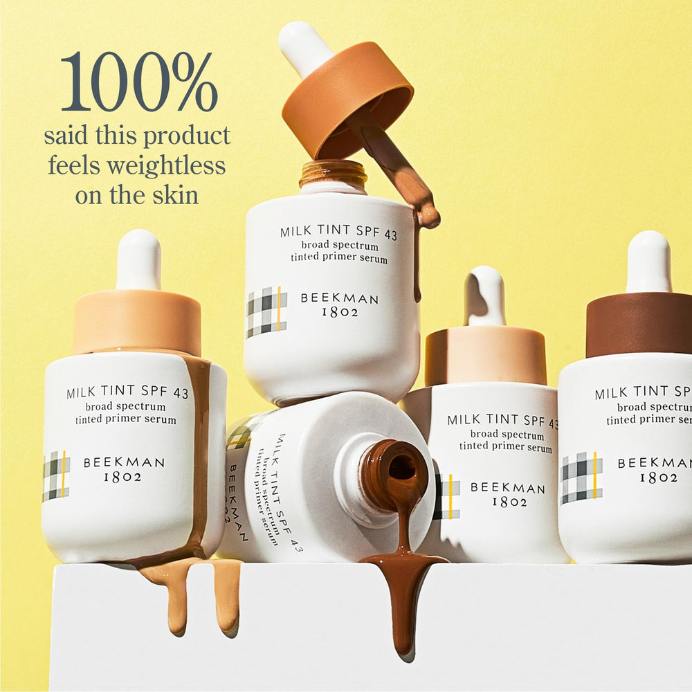 Nuance naturelle Beekman 1802 Milk Tint Primer qui se fond parfaitement