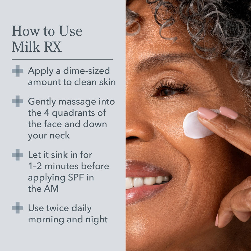 Routine quotidienne Milk RX pour hydratation et fermeté