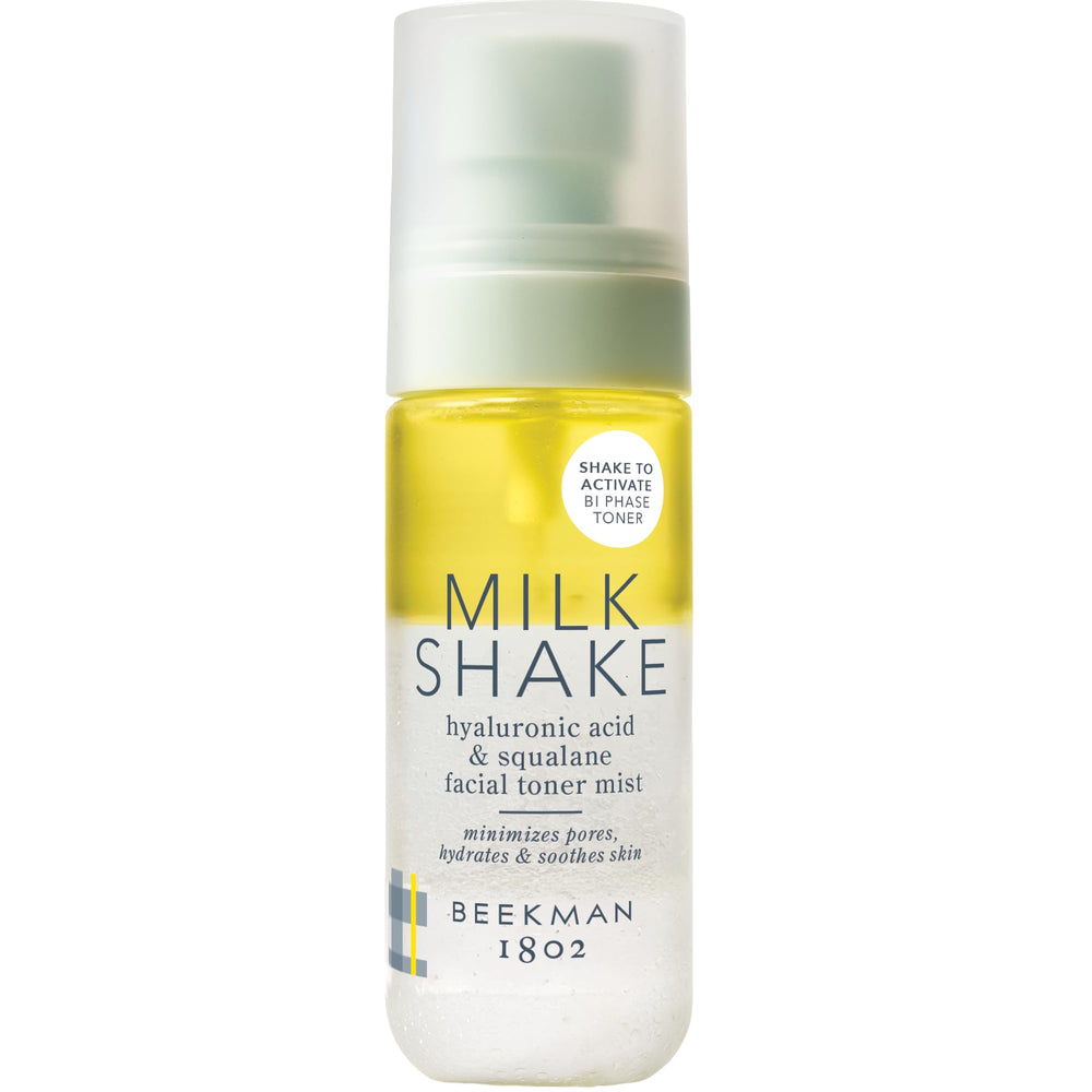 Beekman 1802 Milk Shake Mini brume-visage-format-voyage pour hydratation légère en déplacement