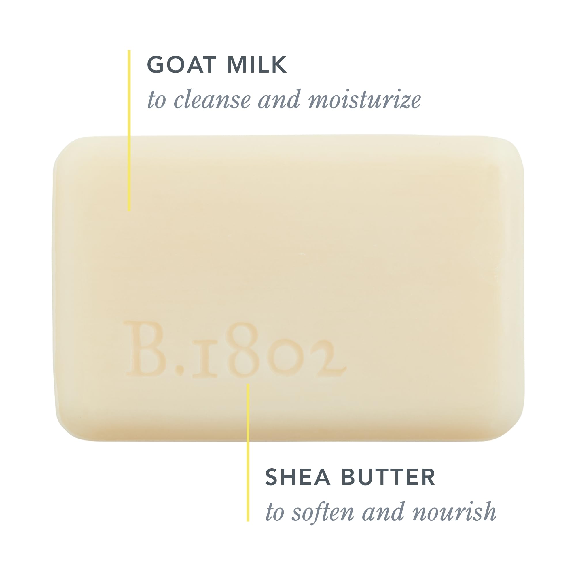 Beekman 1802 Savon lait chèvre eucalyptus barre, parfum rafraîchissant et soin quotidien.