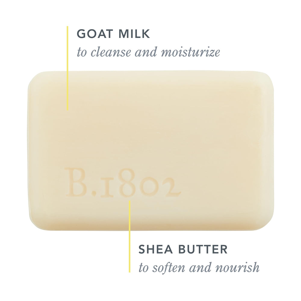 Beekman 1802 Savon lait chèvre eucalyptus barre, parfum rafraîchissant et soin quotidien.