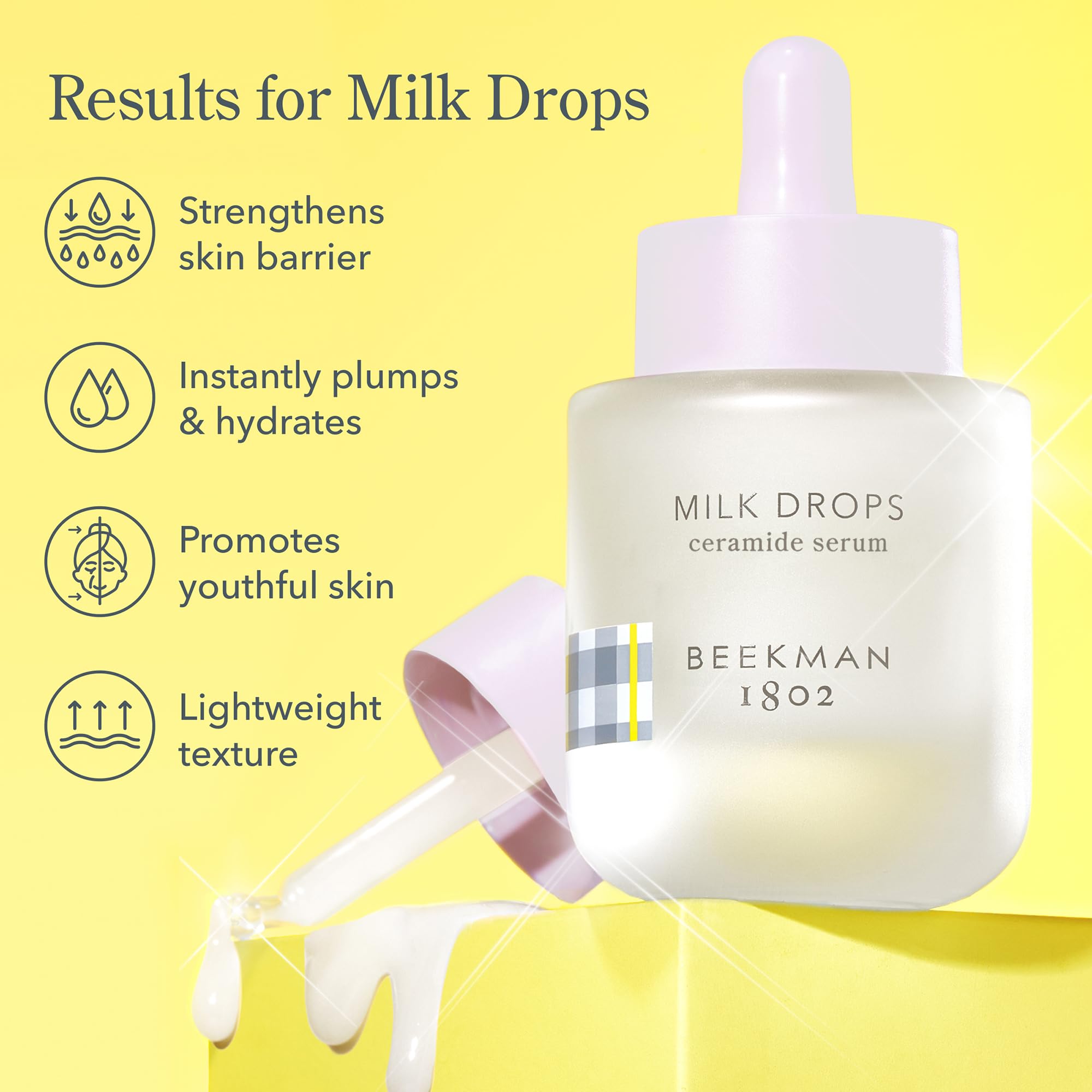 Beekman 1802 texture lait émulsion: sensation soyeuse lors de l'application.